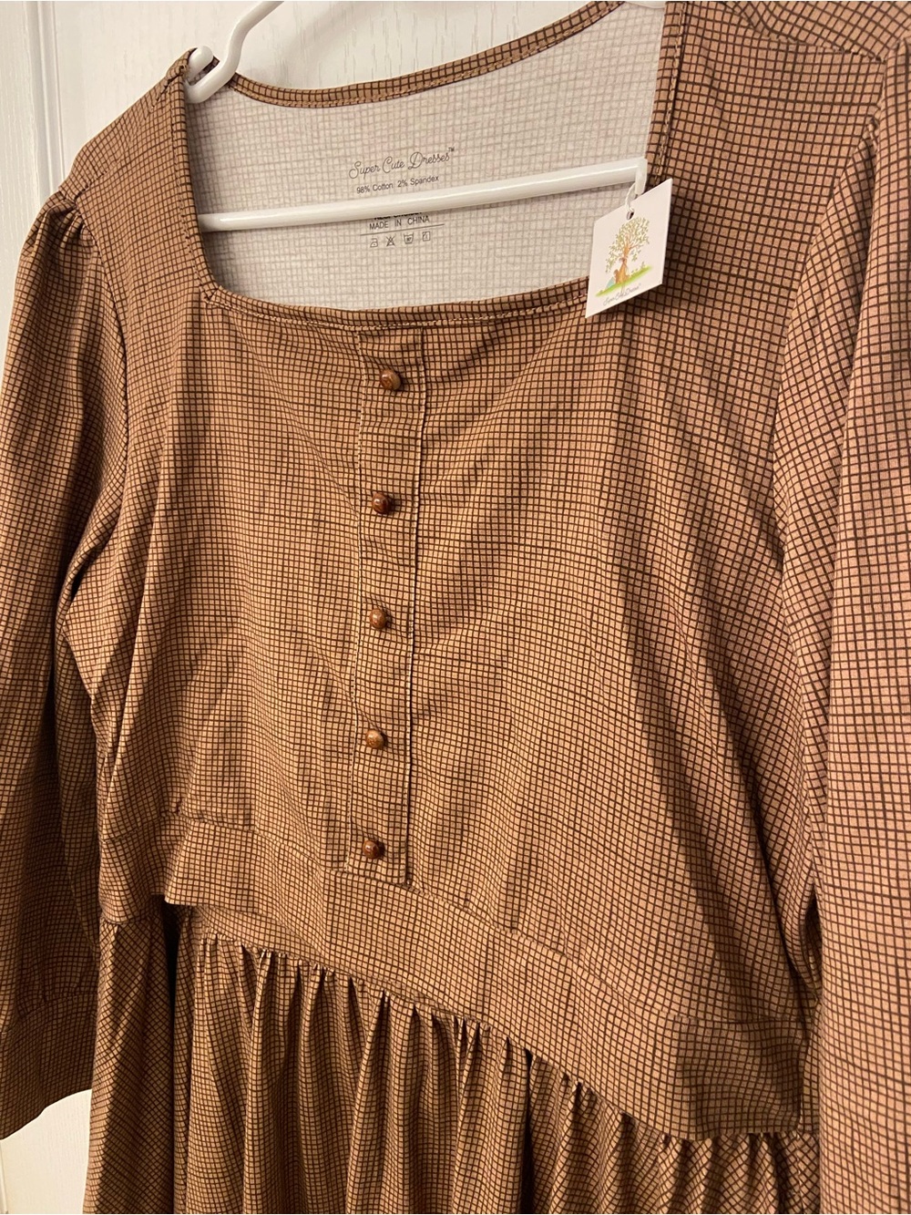 Do Re Mi Nursing Cotton Midi Dress - Picture 3 of 7